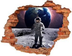 Fototapet 3D gaură în perete Astronaut