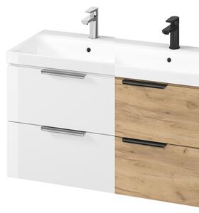 Cersanit Malika, mobilier lavoar suspendat 594x450x551 mm, stejar, S598-045-DSM
