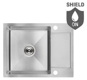 Laveo Marmara, chiuvetă din oțel inoxidabil cu 1 compartiment 570x440x200 mm, oțel periat, LAV-SAM_013T