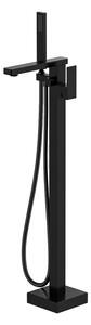 Sapho Sapho, CUBEMIX baterie de baie pe pardoseală, negru mat, CM021B