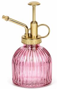 Sticla pentru udarea plantelor Pufo Elegant, pulverizator decorativ pentru interior, 200 ml, roz