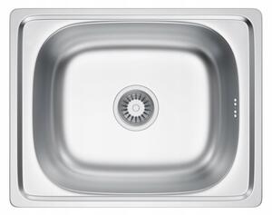Chiuvetă Erga HD din oțel cu 1 compartiment 460x410x160 mm, suprafață MicroDekor, ERG-MLS-HD4641D