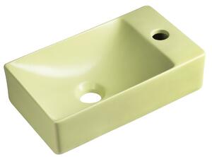 Sapho Sapho, lavoar ceramic MARGITHA 38x22cm, orificiu baterie dreapta, fistic, MGT38223