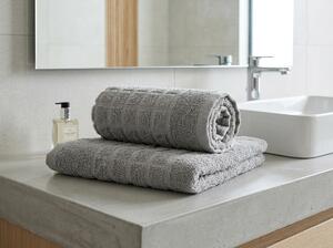 Prosop SOFT 50 x 100 cm gri deschis, 100% bumbac