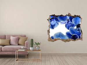 Autocolant 3D gaura cu priveliște Albastru orhidee