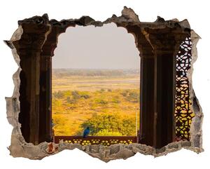 Autocolant 3D gaura cu priveliște Agra fort, india