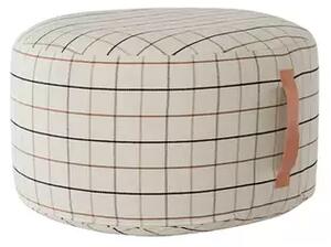 Grid Pouf Large Off-White - OYOY Living Design