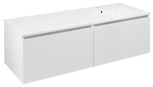 Sapho Sapho, dulap LOREA cu chiuveta 141x46x51,5cm (70+70cm), dreapta, alb mat, LE070-3131-R-04