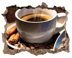Autocolant gaură 3D Ceașcă de cafea