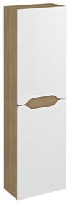 Sapho Sapho, Dulap WAVE înalt 40x140x20cm, stânga/dreapta, alb/stejar cuneo, WA250-3025
