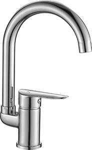 Kuchinox Cento, baterie chiuvetă cu pipă în formă de U, cromată, LAV-BKC_068D