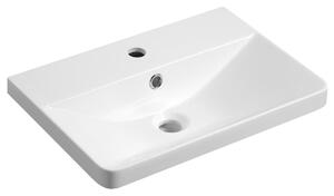 Aqualine Lavoar de mobilier Aqualine, SEN, marmură turnată, 51x35cm, alb, SN510
