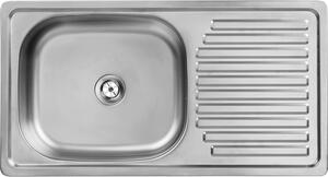 Kuchinox Trafis, chiuvetă din oțel inoxidabil cu 1 compartiment 750x400x150 mm, oțel, LAV-SKN_011T