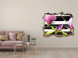 Fototapet un zid spart cu priveliște Baruri magnolia