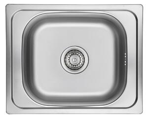 Kuchinox Orion, chiuvetă din oțel inoxidabil cu 1 compartiment 500x400x180 mm + sifon, oțel, LAV-SKO_010T