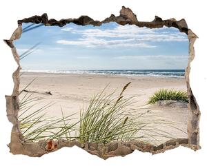 Autocolant 3D gaura cu priveliște Plaja mrzeżyno