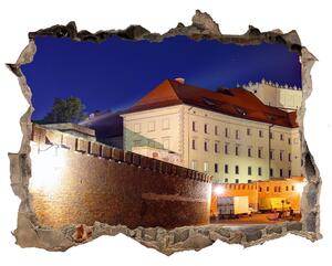 Fototapet 3D gaură în perete Cracovia, polonia
