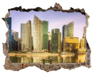 Autocolant de perete gaură 3D Singapur