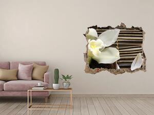 Fototapet un zid spart cu priveliște Picturi murale orhidee