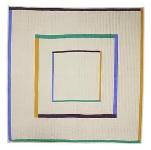 Twist Cuvertură de pat Square 260x260 Nisip/Multicolor - Hübsch
