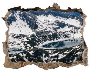Autocolant de perete gaură 3D Lacul în munții tatra