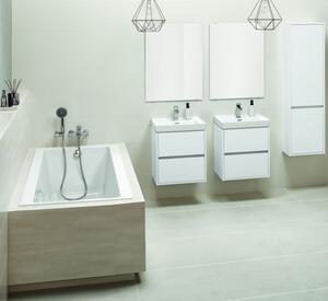 Cada Cersanit Crea Slim acrilic 180x80cm + picioare, alb, S301-227