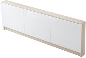 Cersanit Smat, panou frontal mobila pentru cazi SMART 170cm, alb-cenusa deschis lucios, S568-026