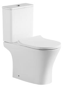 Invena Nexil, vas combinat WC cu rezervor, inclusiv kit de spălare, tehnologie Tornado, capac cu închidere lentă, INV-CE-82-O01-J