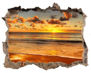 Fototapet un zid spart cu priveliște Sunset beach