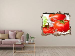 Autocolant un zid spart cu priveliște Tomate și salată