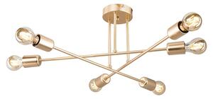 Lustra cu sase lumini PWL-1122, E27, auriu, 61x25 cm