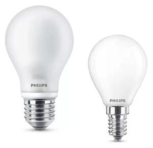 Becuri LED 1x 806lm E27 + 1x 250lm E14 - Philips