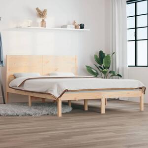 Cadru de pat mic dublu 4FT, 120x190 cm, lemn masiv