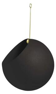 Globe Ghiveci Pentru Plante Ø17xH28 Black/Gold - AYTM