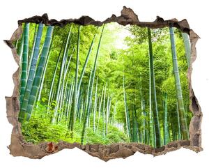 Autocolant gaură 3D Pădure de bambus