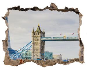 Fototapet 3D gaură în perete Thames londra