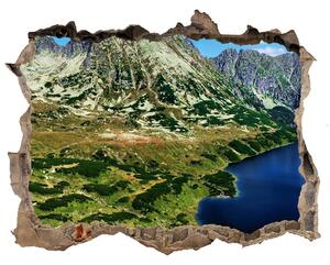 Autocolant 3D gaura cu priveliște Valley în munți