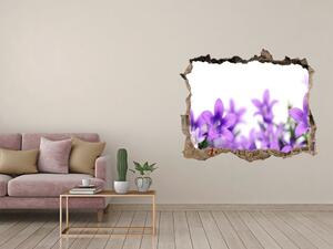 Autocolant 3D gaura cu priveliște Clopote violet