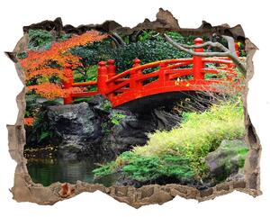 Fototapet un zid spart cu priveliște Grădină japoneză
