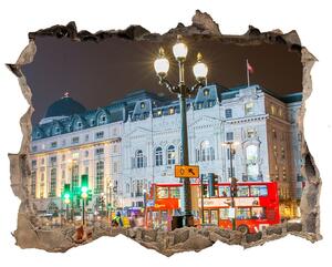Autocolant de perete gaură 3D Londra timp de noapte