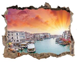 Fototapet un zid spart cu priveliște Veneția