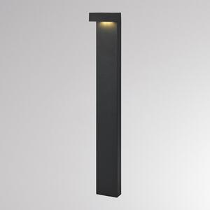 Molto Luce Bornă luminoasă LED ATO, înălțime 85 cm, DALI, antracit, IP65, metal, reglabil, Negru, Aluminiu, Modern