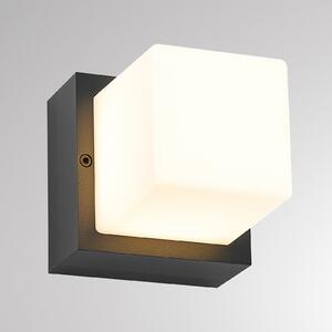 Molto Luce Lampă LED de exterior FYNN-O, antracit, 11 cm, IP65, CCT cu funcție, Negru, Aluminiu, Modern