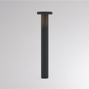 Molto Luce Bornă luminoasă LED CIRC, pornit/oprit, antracit, înălțime 82 cm, IP65, Negru, Aluminiu, Modern
