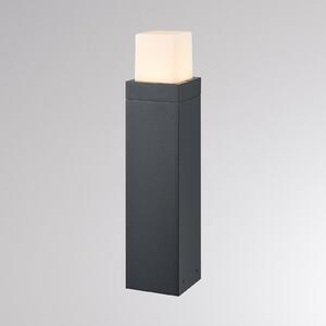 Molto Luce Bornă luminoasă LED FYNN-O, înălțime 45 cm, antracit, CCT IP65, pornit/oprit, Negru, Aluminiu, Modern, Piedestal pentru exterior