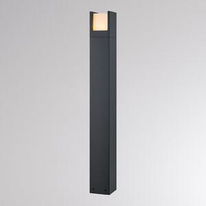 Molto Luce Bornă luminoasă LED FYNN-U, înălțime 85 cm, antracit, CCT IP65, pornit/oprit, Negru, Aluminiu, Modern