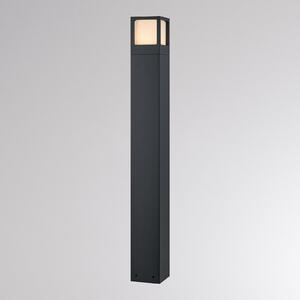 Molto Luce Bornă luminoasă LED FYNN-X, înălțime 85 cm, antracit, CCT IP65, cu comutator, Negru, Aluminiu, Modern