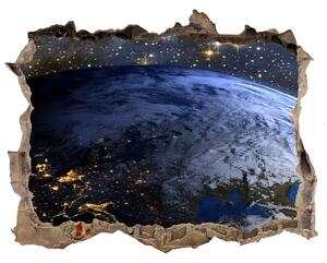 Autocolant de perete gaură 3D Planeta pământ