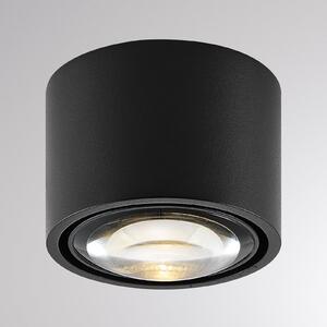 Molto Luce Lampă de tavan pentru exterior cu LED MAG MINI, negru, Ø 9 cm, CCT dimabil, IP44, reglabil, Negru, Baie, Aluminiu, Modern