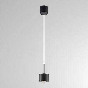 Molto Luce Lampă suspendată LED MAG MINI, negru, Ø 9 cm, CCT, dimabilă, metal, reglabil, Negru, Camera de zi / sufragerie, Aluminiu, Modern